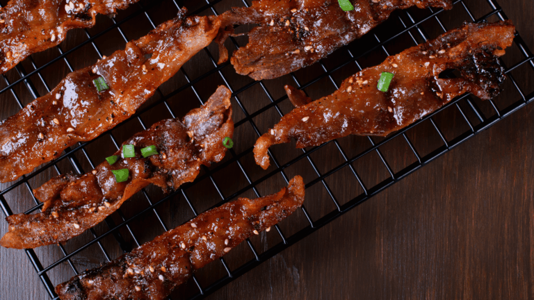 Slaninka s rumovou glazúrou