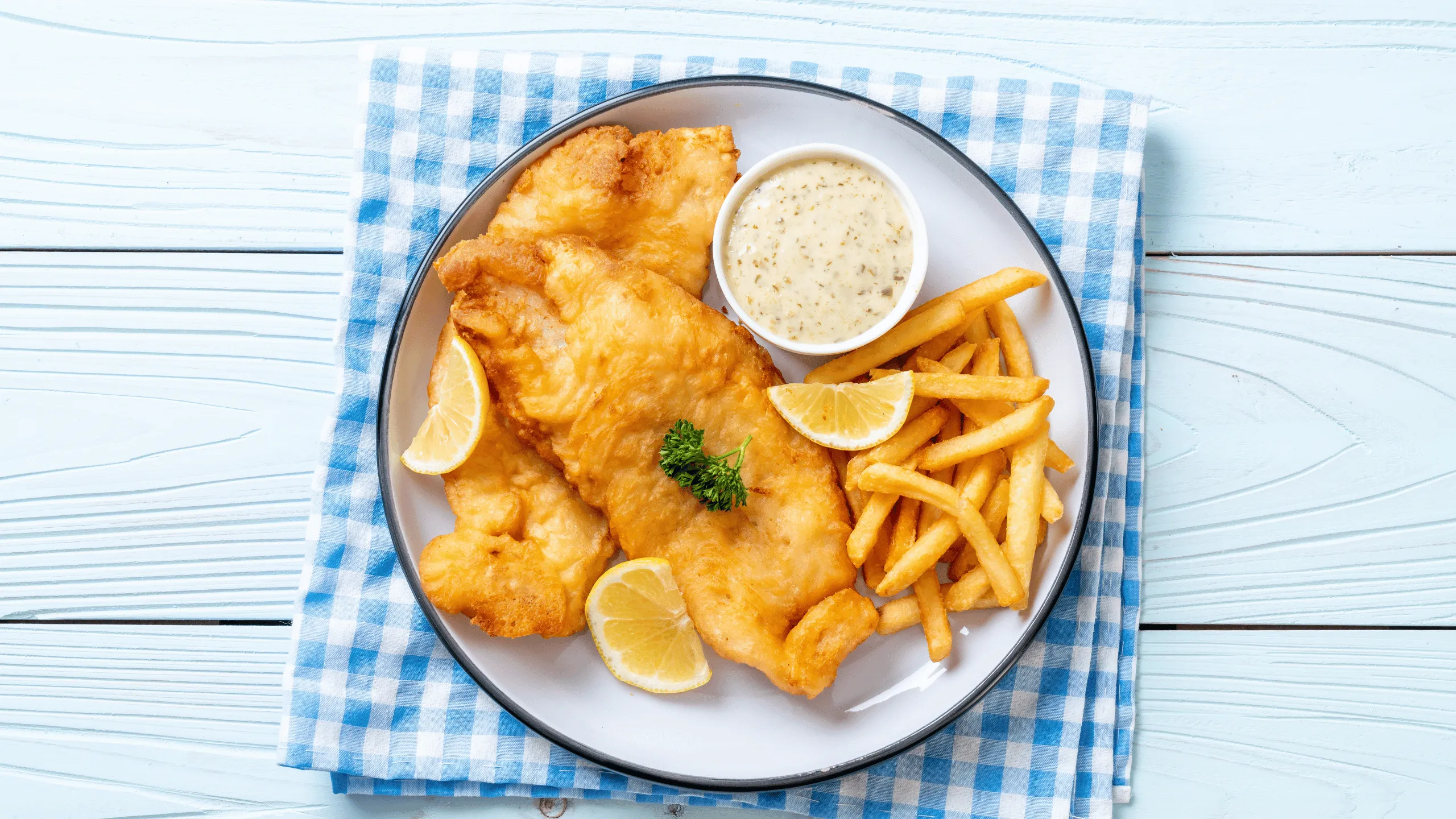 Fish & chips s vodkou